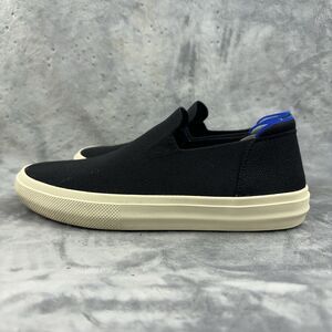 Black Slip-On Canvas Sneakers